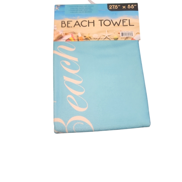 An American Co Other - Towel Vibrant Blue Beach Towel Life Is a Beach